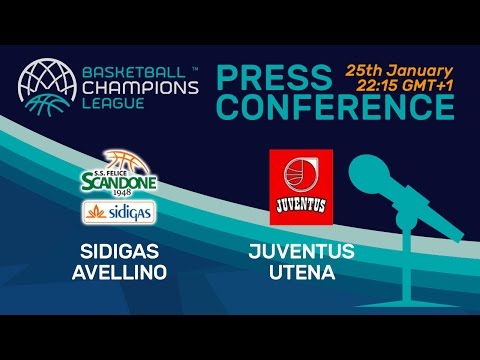 Sidigas Avellino v Juventus Utena - Press Conference - Basketball Champions League
