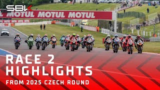 HIGHLIGHTS from an EPIC #WorldSBK Race 2 😱 |  2025 #CzechWorldSBK 🇨🇿