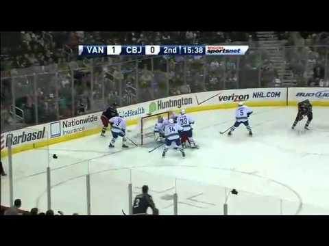 Columbus Blue Jackets - Vancouver Canucks - Highlights - 3/27/11