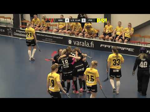 Naisten Salibandyliiga: Koovee–PSS, 28.9.2018, Maalikooste