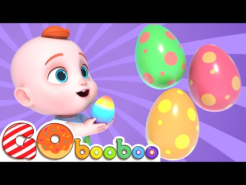 Surprise Eggs Kids Songs | Colorful Eggs | GoBooBoo Kids Songs & Nursery Rhymes