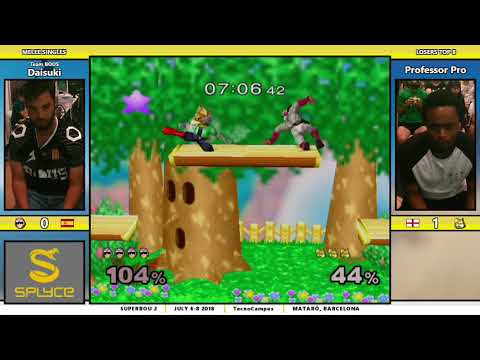 SB2 - BOUS | Daisuki (Cpt.Falcon) Vs. Professor Pro (Fox) - Losers Top 8 - Melee