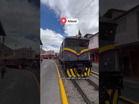 Conoce el TREN MÁS DÍFICIL DEL MUNDO🌎🚂 #ecuador #turismo #viajes #tren #chimborazo #alausi