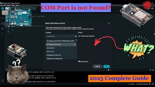 Fix COM Port Not Found Error in Arduino IDE – Quick and Easy Guide!