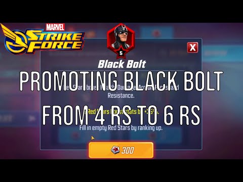 Promoting Black Bolt from 4RS to 6RS - Marvel Strike Force