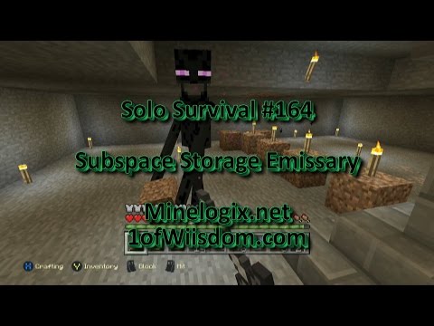 Minecraft Xbox One Solo Survival E164 - Subspace Storage Emissary