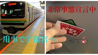 【非常事態宣言中】用事で山形新幹線E3系(東北新幹線)とグリーン車で宇都宮へ【前編】