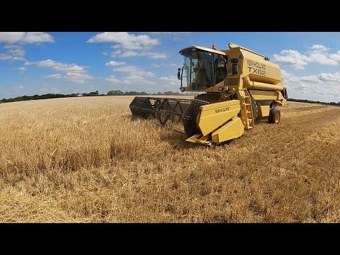 Straw Stack On Fire! Harvesting Spring Barley 2021