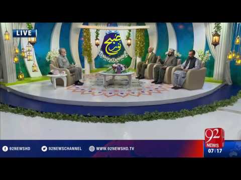 Subh e Noor -14-10-2016- 92NewsHD
