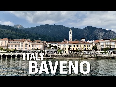 Baveno, the picturesque town on the shores of Lake Maggiore, Italy