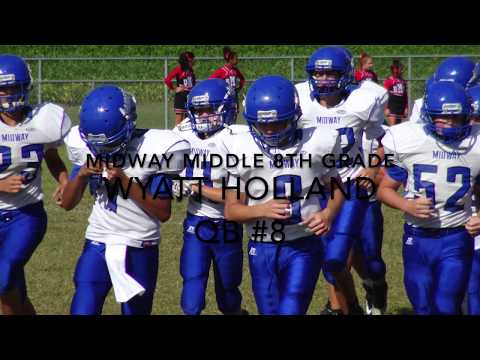 Wyatt Holland 8th grade #8 QB and FS MMS