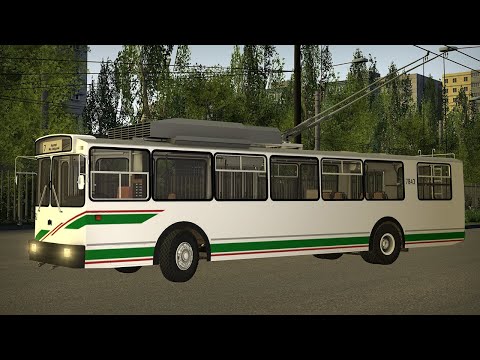 Музейный троллейбус заблудился в городе! - Новый АКСМ 101 ПС в Trolleybus FS