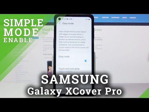 How to Use Easy Mode on SAMSUNG Galaxy XCover Pro – Activate Easy Mode