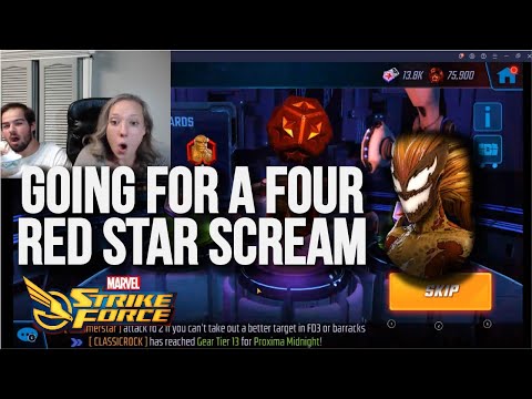Scream Red Star Orb Opening I Marvel Strike Force