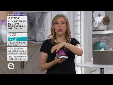 CLOUDSTEPPERS by Clarks Sport Sandals - Arla Shaylie on QVC