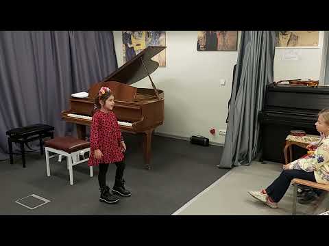 Sofia Tabutsadze, 6 y. o., singing. Music School "MariArs", Vilnius, Lithuania