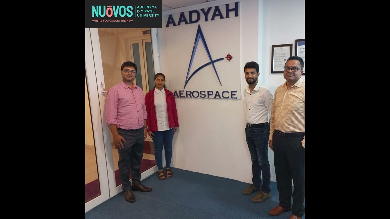 M.Tech Space Technology students at AADYAH Aerospace Lab | Nuovos by Ajeenkya DY Patil University