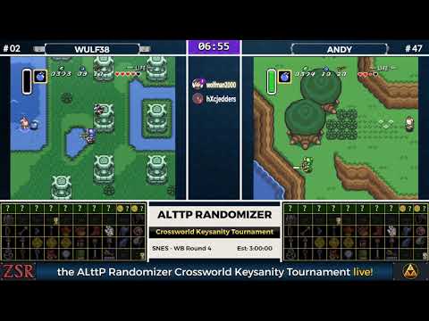 ALttPR Crossworld Keysanity Tournament: WB Round 4 - Andy vs. Wulfy