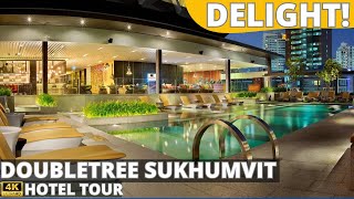 Great VALUE, Perfect LOCATION: DOUBLETREE SUKHUMVIT 🇹🇭 Bangkok 2023 4K Hotel Tour &amp; Honest Review