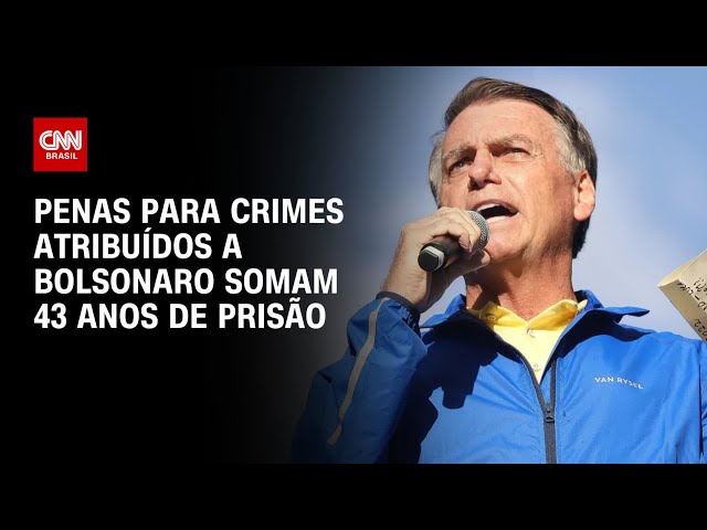 Penas para crimes atribuídos a Jair Bolsonaro podem somar 43 anos de prisão | CNN 360º