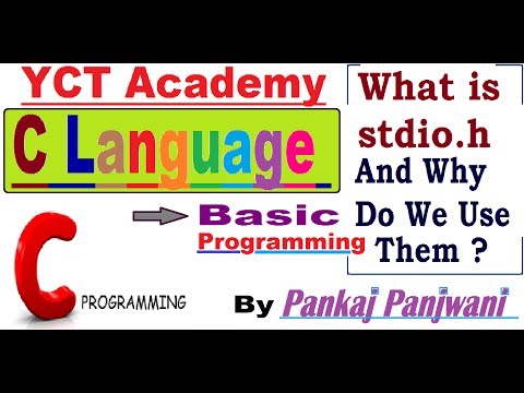 C Programming In Hindi | What is stdio h and why do we use them