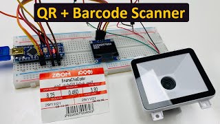 Barcode + QR Code Reader using Arduino & QR Scanner Module