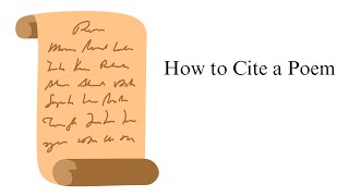 How to Cite a Poem