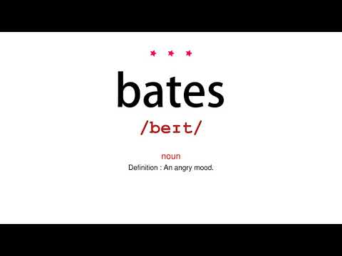 How to pronounce bates - Vocab Today