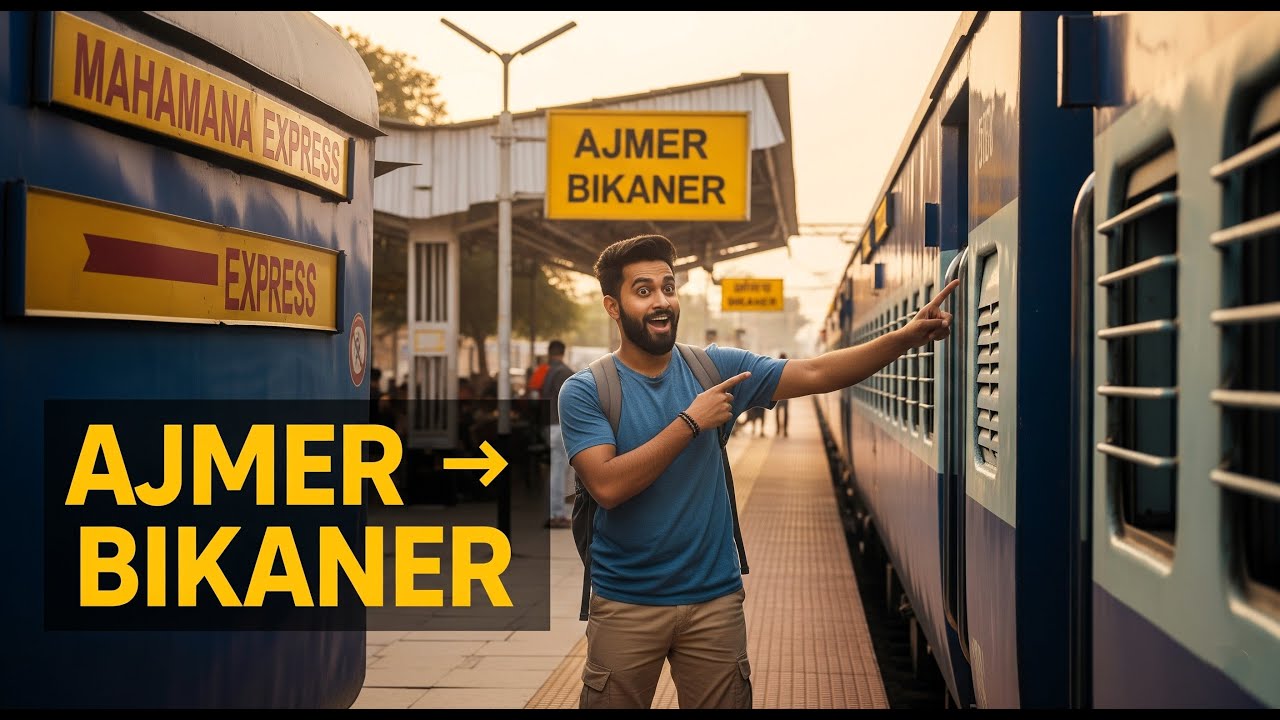 Watch video Ajmer to Bikaner | 19333/Indore - Bikaner Mahamana Express | बीकानेर महामना एक्सप्रेस | #IMGK #2021 Now Ajmer to Bikaner | 19333/Indore - Bikaner Mahamana Express | बीकानेर महामना एक्सप्रेस | #IMGK #2021