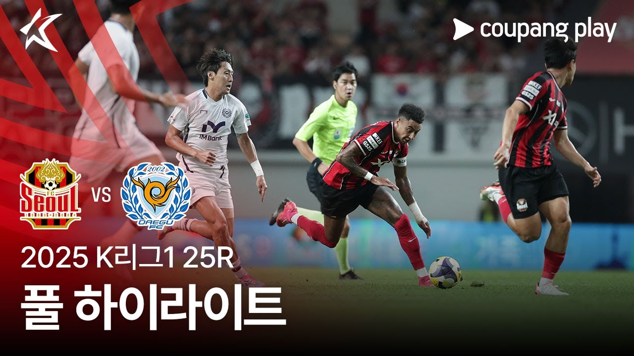 [2025 K리그1] 25R 서울 vs 대구 풀 하이라이트