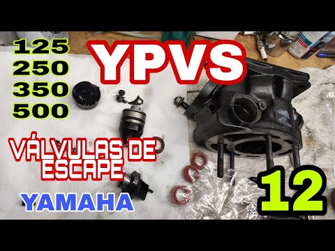 12 Cambiar retenes válvulas de escape Yamaha RD 500 Sistema YPVS Yamaha Power Valve System