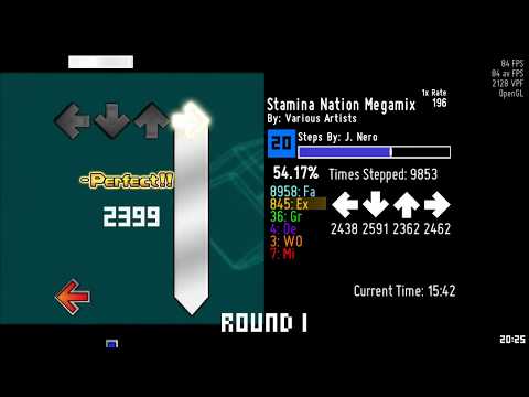 playing stepmania - Stamina Nation Megamix from Jimmy Jawns 3 (25+ mins of stamina/streamz)