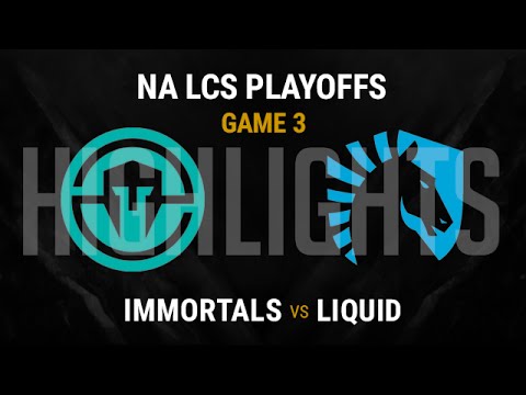Immortals vs Liquid Highlights Game 3 Spring Split Finals 3rd Place Playoffs 2016 NA LCS  IMT vs TL