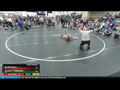 63 Lbs Champ. Round 2 - Julien Mejia, OK Vs Bennett Sorensen, MN 55fa