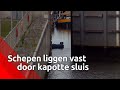 Schipper Patrick kan geen kant op door kapotte sluis bij Empel: 'Erg zonde'