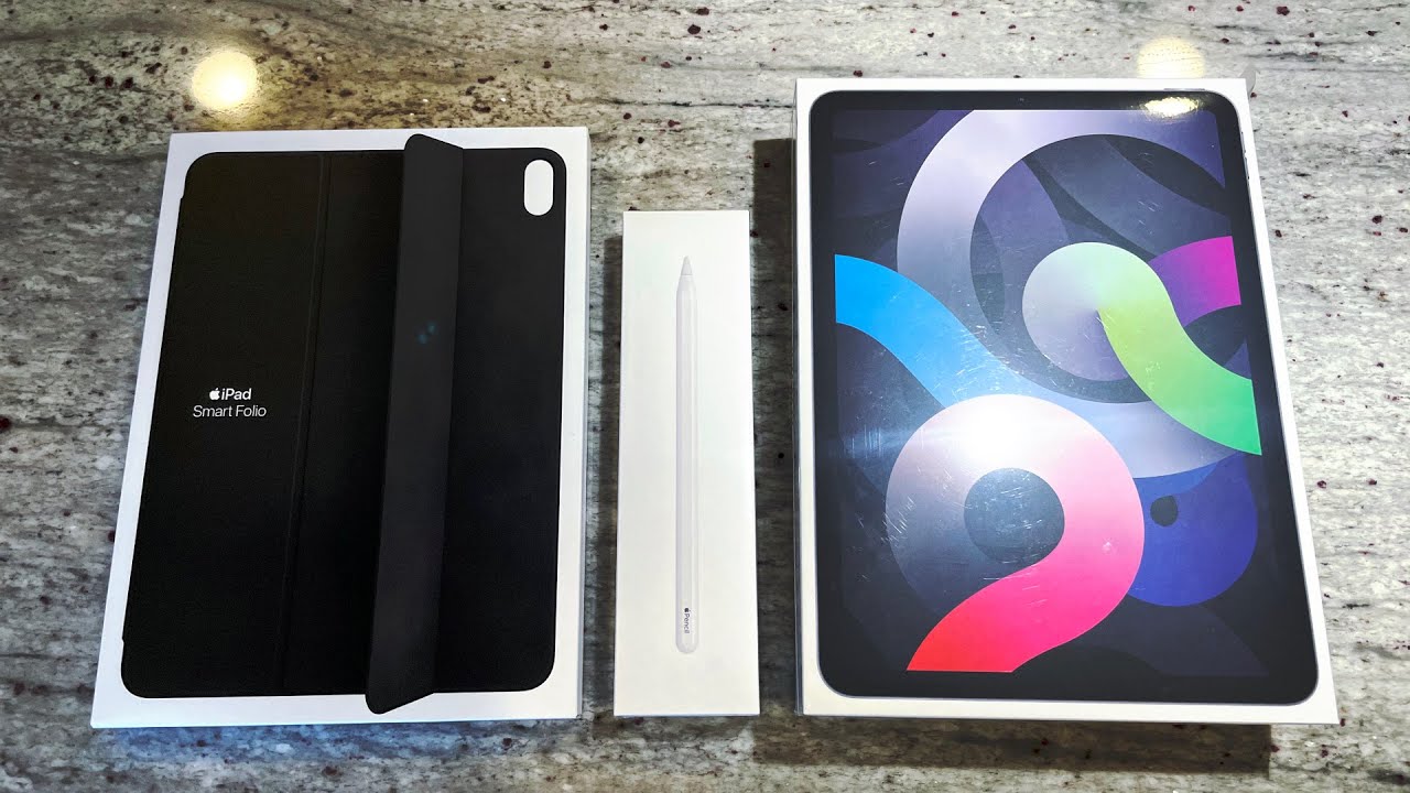iPad Air 4th Gen 2020 | Apple Pencil 2nd Gen | Smart Folio Case | Unboxing & Quick Review