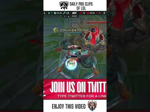 JDG Ruler and His Incredible Play on BLG BotLane ! #shorts