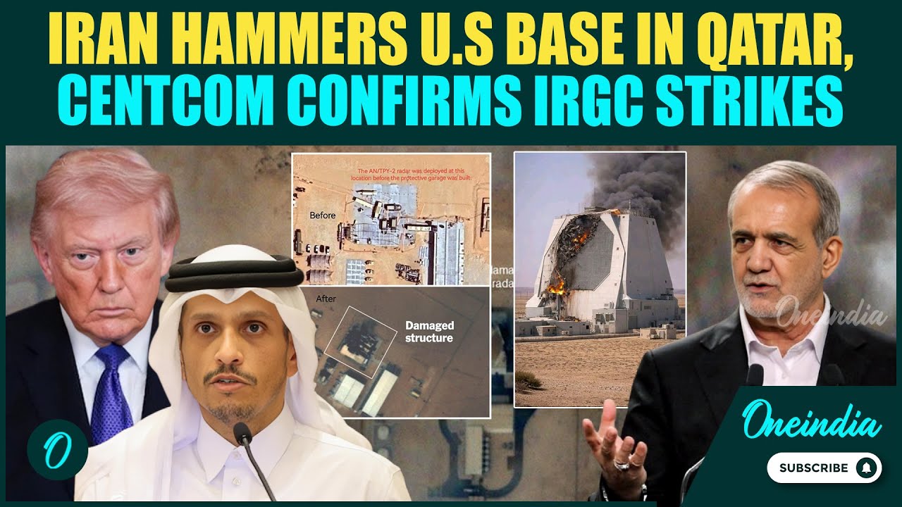 Iran BOMBS US Base in Qatar- $1.1Bn US Radar ‘Blinded’ in Ballistic Missile BLITZ-  US Vs Iran War
