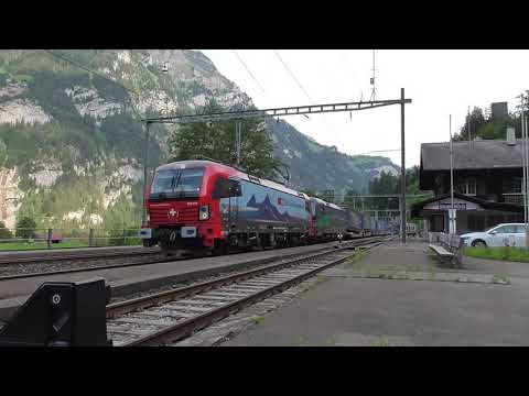 BLS - Nordrampe - Bahnhof-Blausee-Mitholz und Dienststation-Felsenburg 18.7.2019