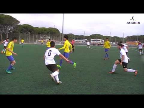 ALSACA2017 Balón de Cádiz CF "A" - UCD La Cañada Atlético 1er Tiempo Jornada 22 Temporada 2016-17