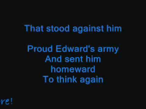 Flower of Scotland sing-along lyrics