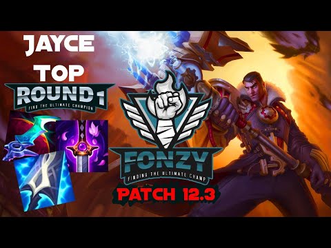 JAYCE TOP VS TAHM KENCH - Season 12 Patch 12.3 -League of Legends -  Round 1 - Gameplay