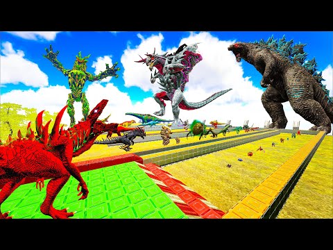 Legendary Godzilla War - Growing Godzilla 2014 VS Super Godzilla, Size Comparison Godzilla