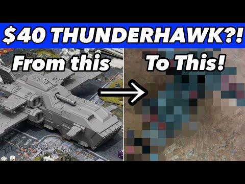 Super Cheap 40k scale Thunderhawk Gunship!