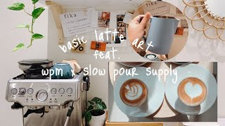 basic latte art with breville barista express feat. wpm x slow pour supply pitcher