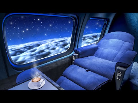 Luxury Jet White Noise to Sleep | Relax on Private Night Flight!