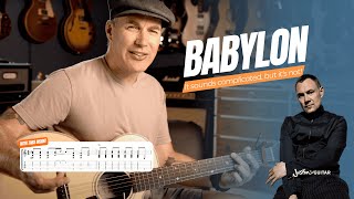 How to play Babylon by David Gray on the acoustic guitar
