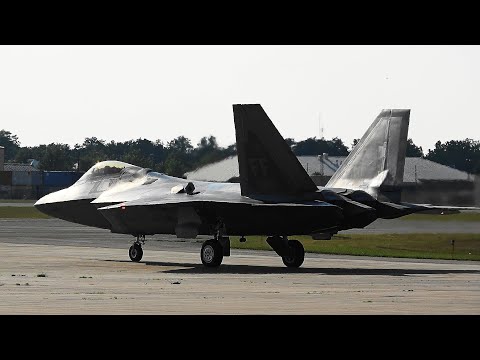 F-22 Raptor Demo With Pyro | Battle Creek 2023