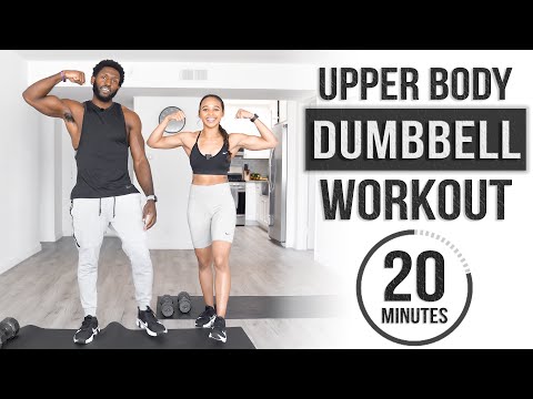 20 Minute Upper Body Dumbbell Workout [Build Muscle & Strength]