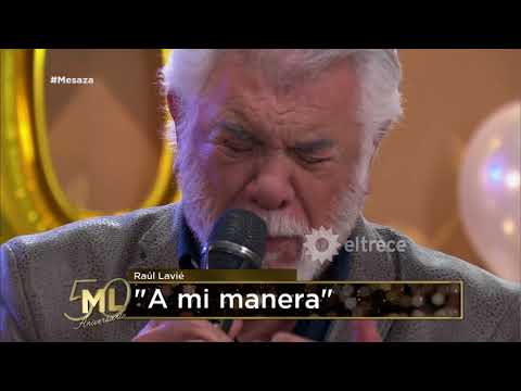 Raúl Lavié cantó "A mi manera!"y se lo dedicó a Mirtha
